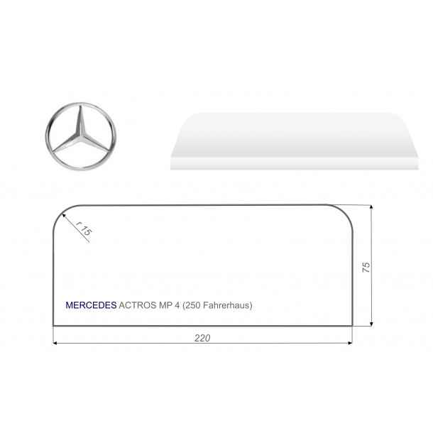 Mercedes ACTROS MP4 75x220 cm LKW Matratze Vita-line Foam