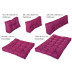 Palettenkissen Outdoor Farbe: FX03 Violett, Größe: 120 x 80 x 15 cm Sitzauflage