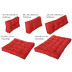 Palettenkissen Outdoor Farbe: FX13 Rot, Größe: 80 x 80 x 15 cm Sitzauflage